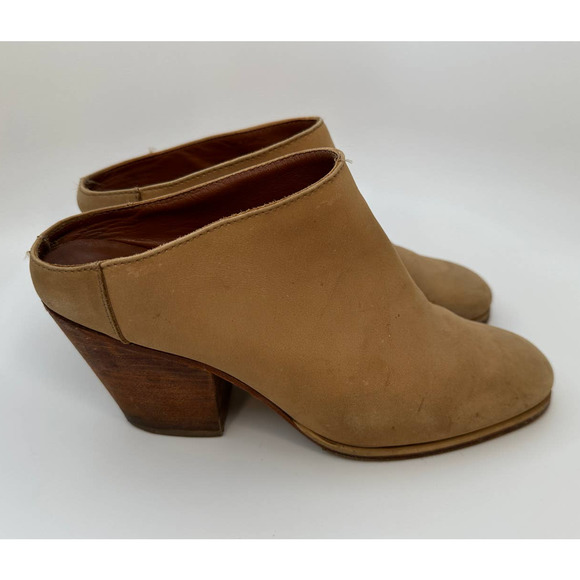 Rachel Comey Mars Camel Nubuck Bootie Mules Slip On Booties Size 6.5 36.5 - Picture 2 of 16